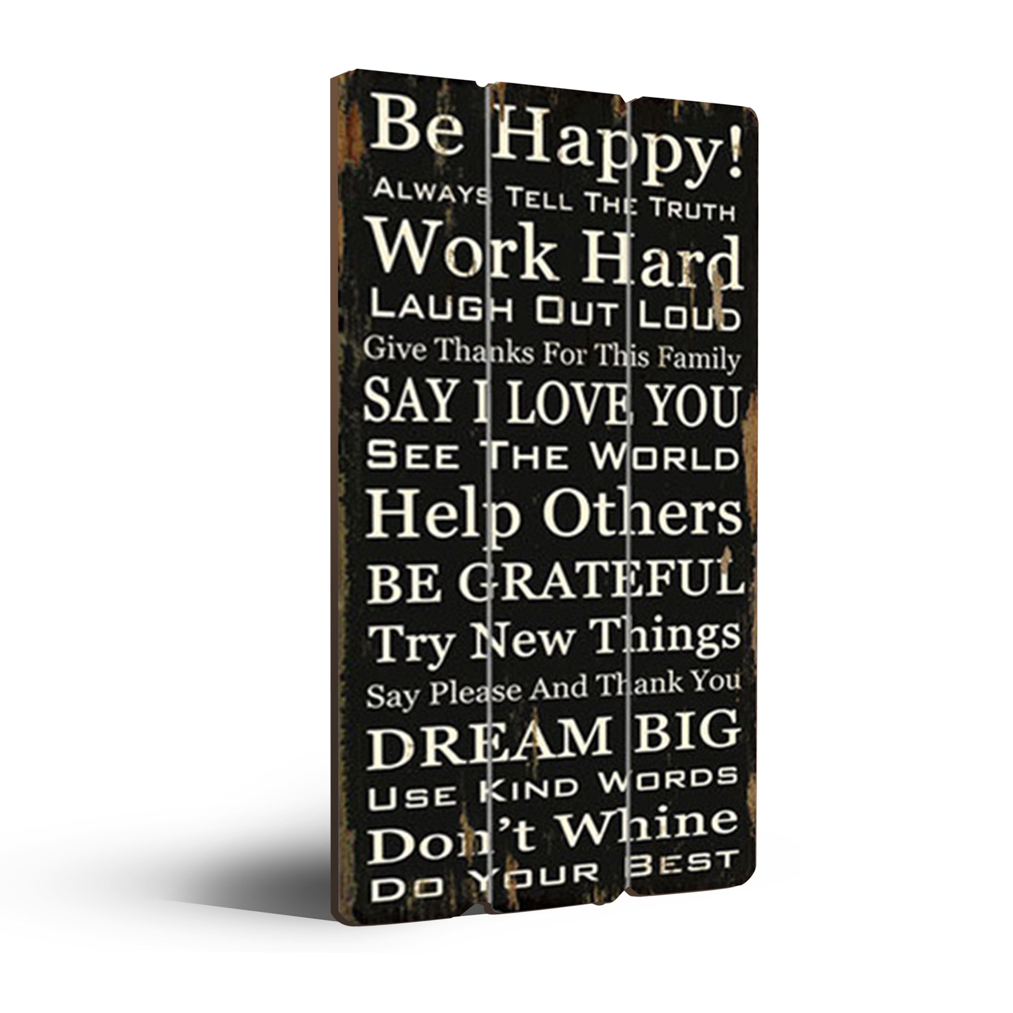 Acepunch Retro Hanging Wood Board Wall Art Decor Motivational Design - AP1386