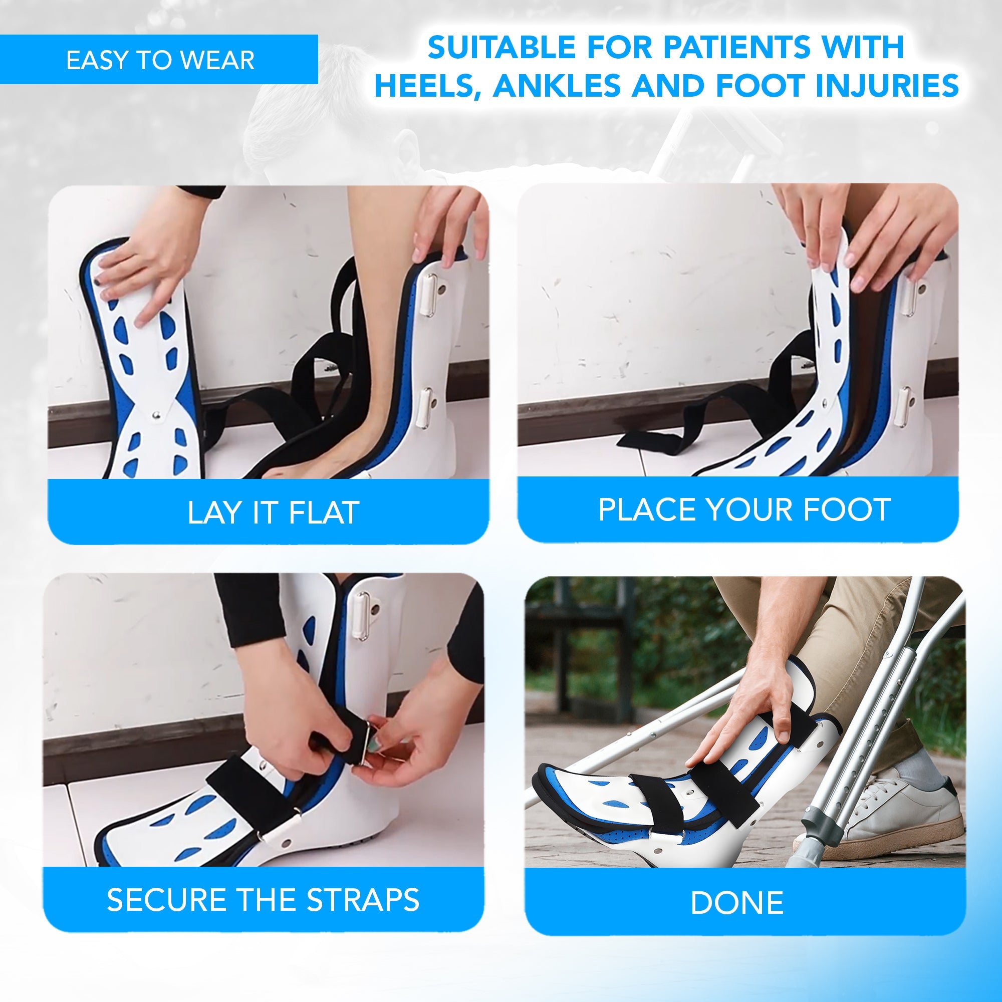 Lightweight Outdoor Walking Boot for Sprain Ankle & Broken Foot - MO30018