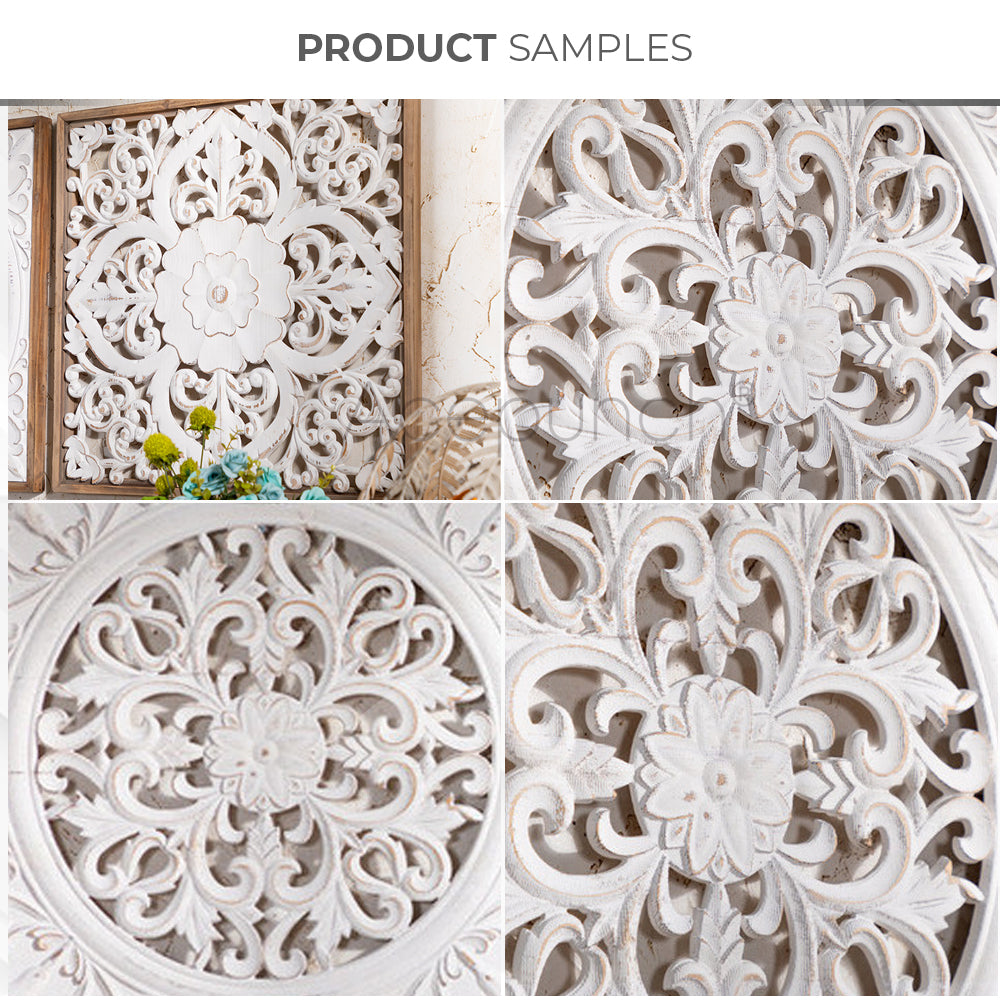 Acepunch Renaissance Art Wood Appliques Wall Decor / Carved Wall Sculpture - AP1323