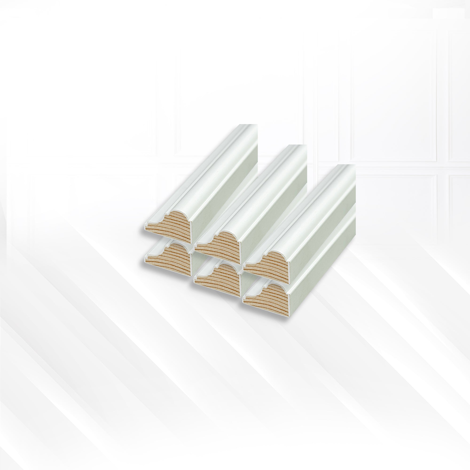 Acepunch Polished Wooden Wainscoting Panel Moulding AP1375