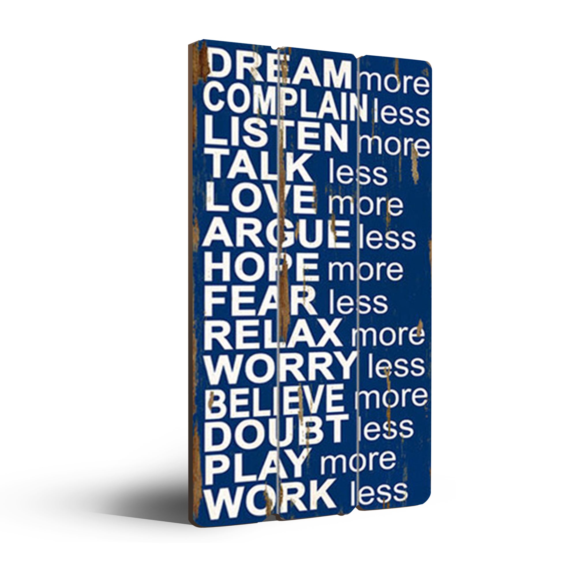 Acepunch Retro Hanging Wood Board Wall Art Decor Motivational Design - AP1386