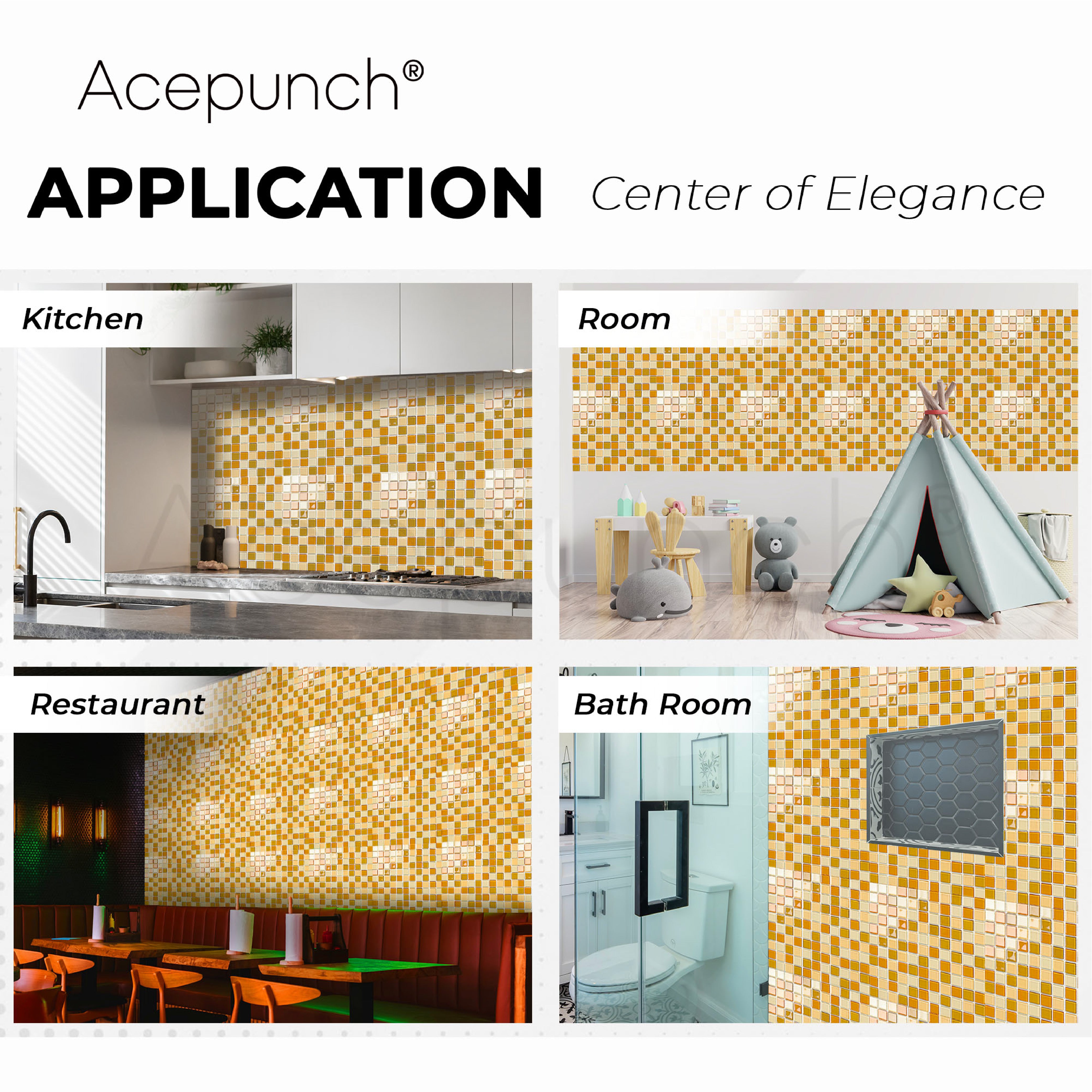Acepunch Crystal Glass Mosaic