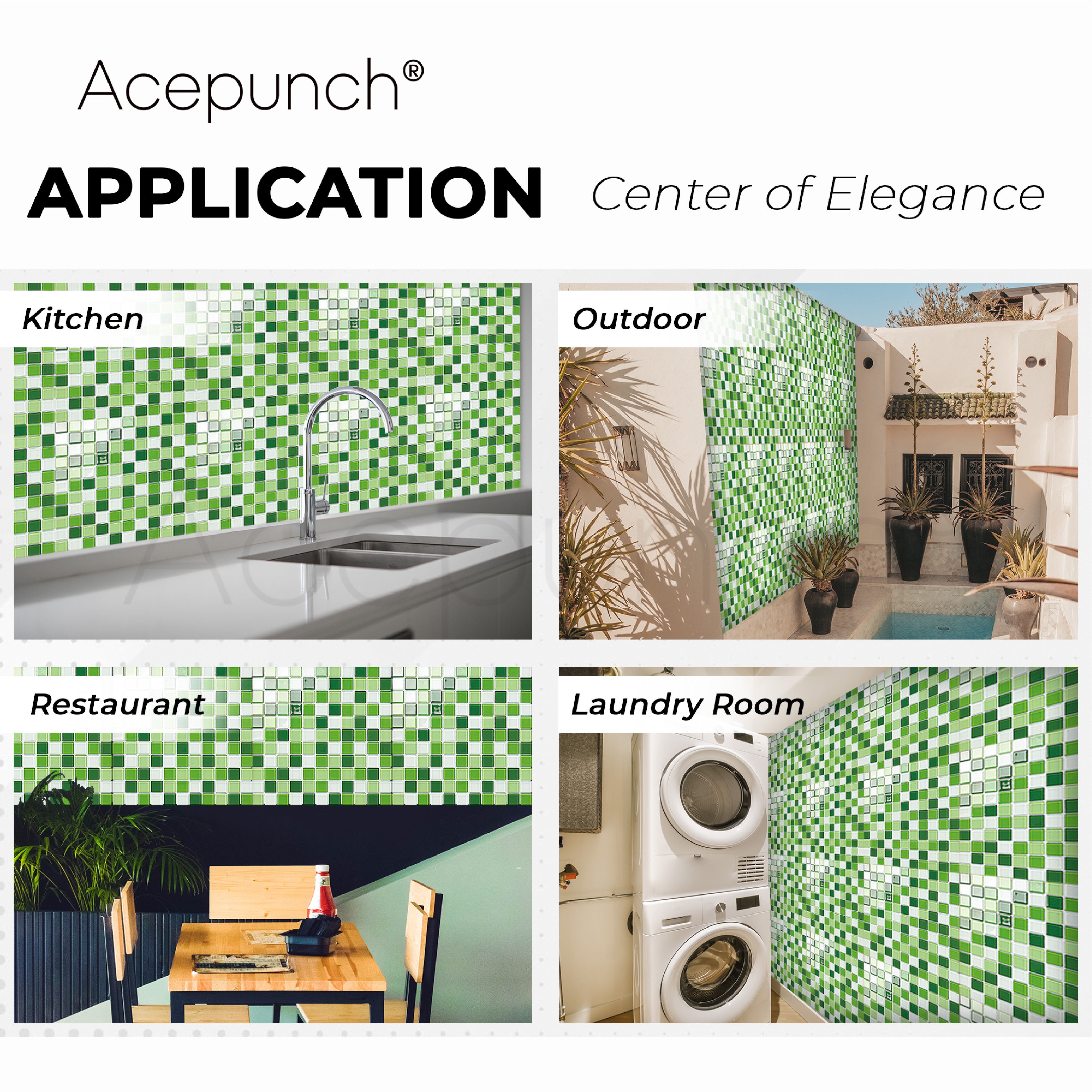 Acepunch Crystal Glass Mosaic