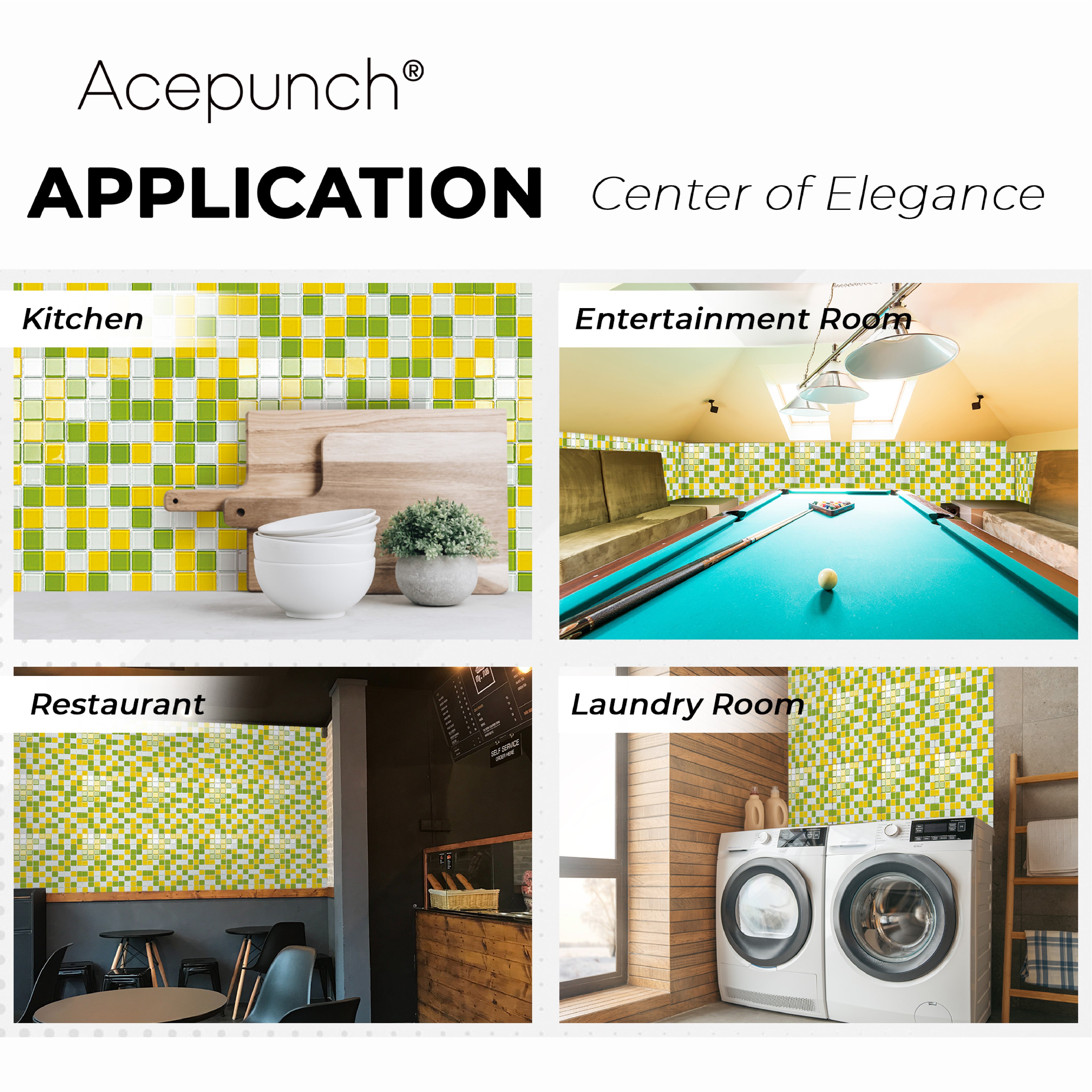 Acepunch Crystal Glass Mosaic