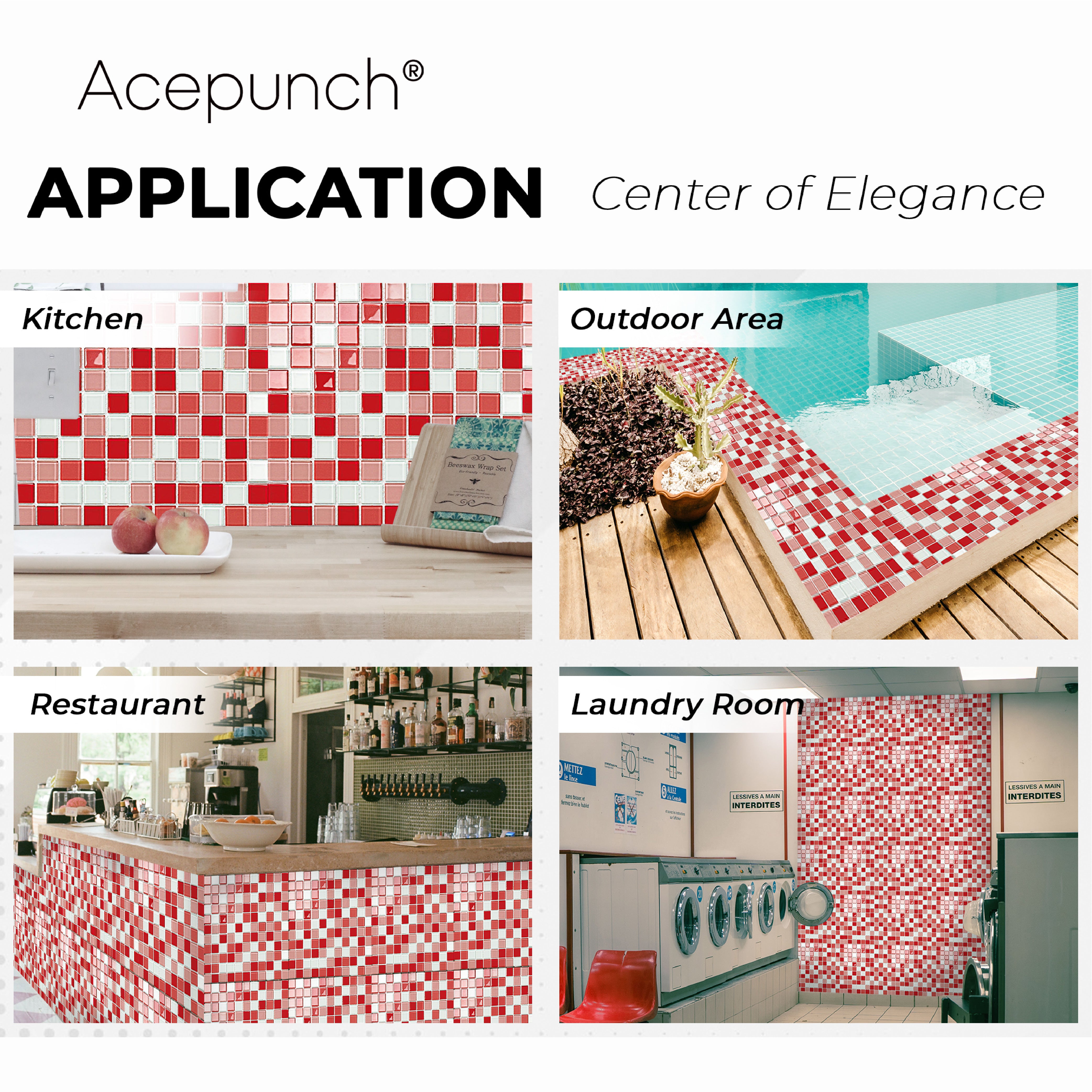 Acepunch Crystal Glass Mosaic