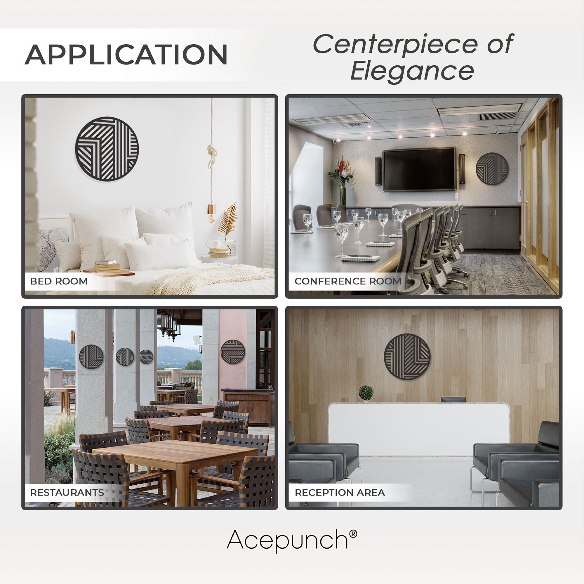 Acepunch Zen Wood Wall Art Decor AP1289