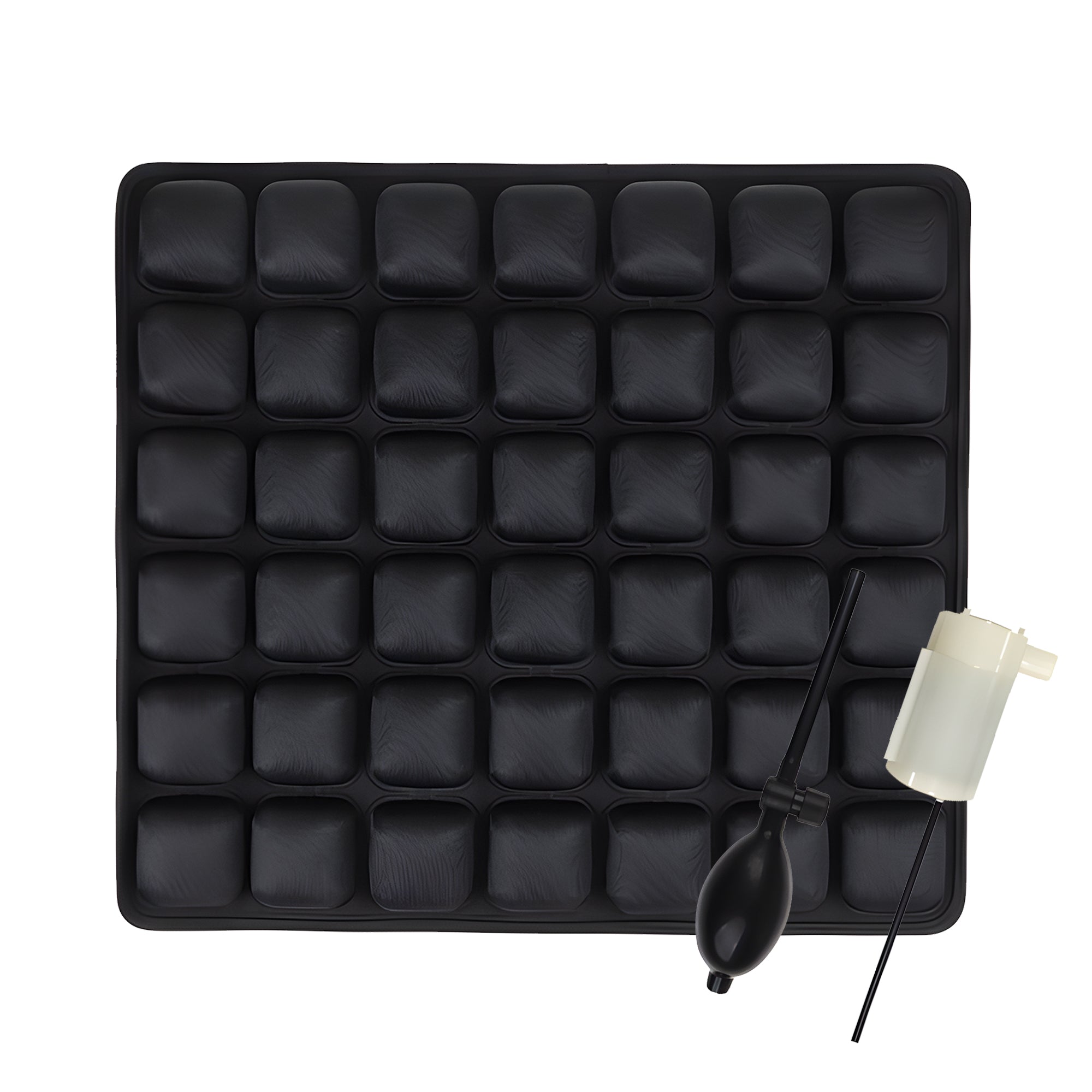 2-in-1 Inflatable 3D Ergonomic Wheelchair Cushion for Pressure Relief and Cooling Comfort- MO30011