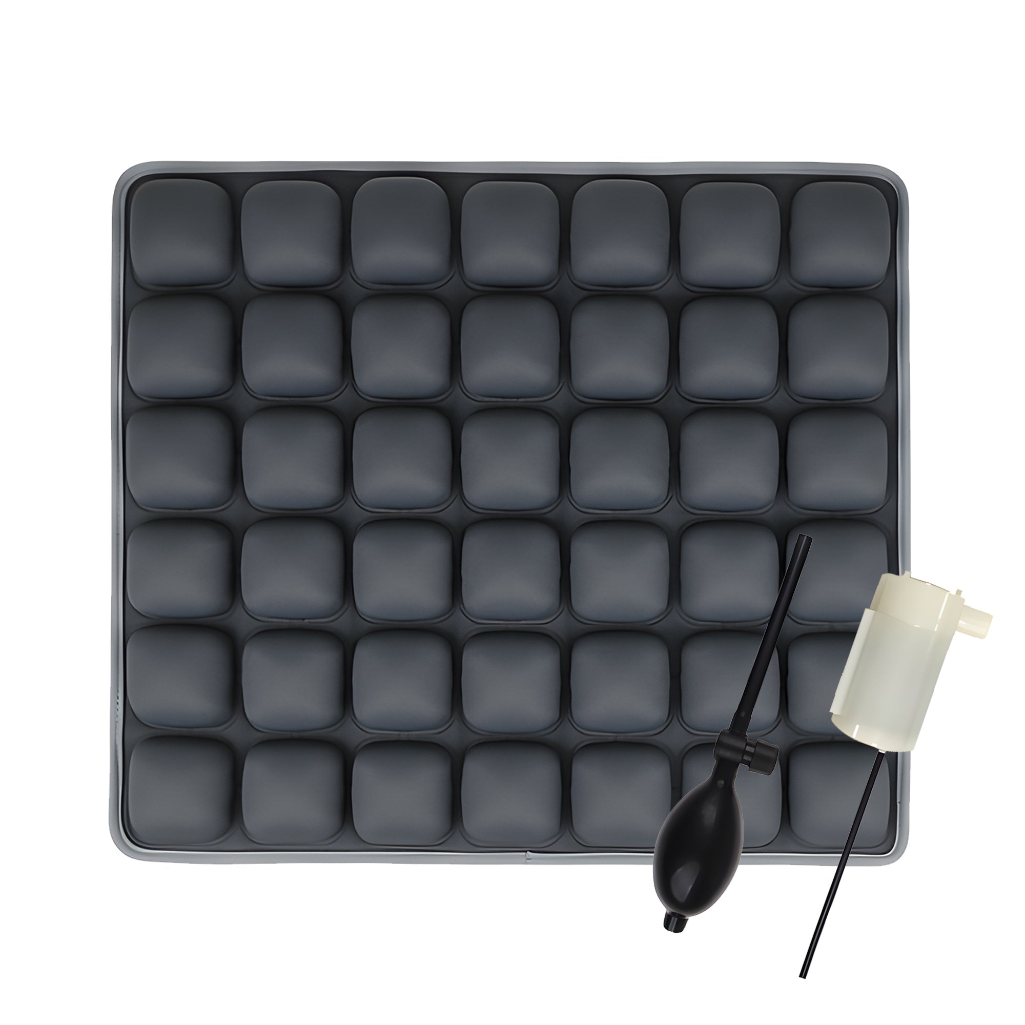 2-in-1 Inflatable 3D Ergonomic Wheelchair Cushion for Pressure Relief and Cooling Comfort- MO30011