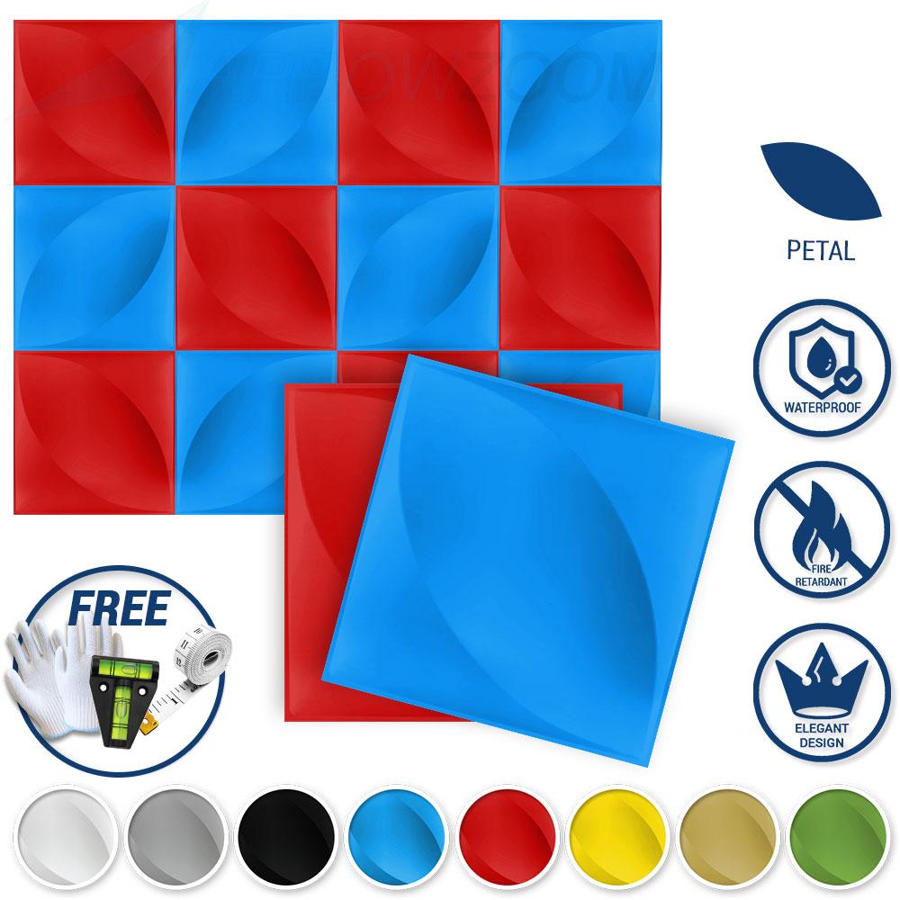 Arrowzoom Textured PVC 3D Wall Panel Petal Design KK1211