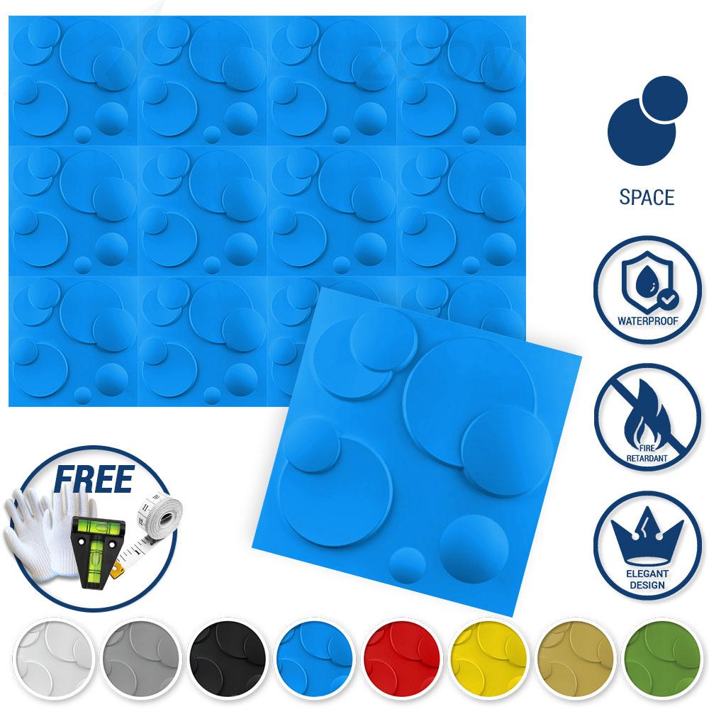 Arrowzoom Textured PVC 3D Wall Panel Space Design KK1214