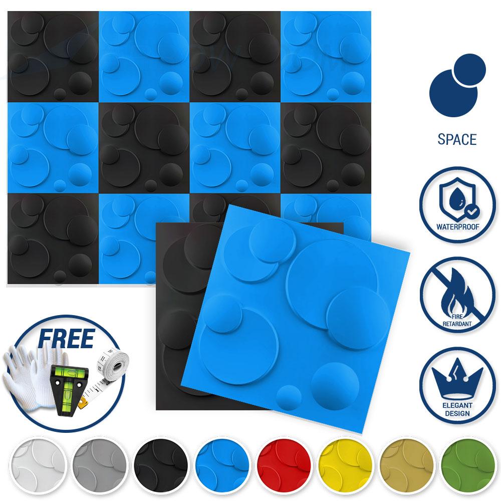 Arrowzoom Textured PVC 3D Wall Panel Space Design KK1214