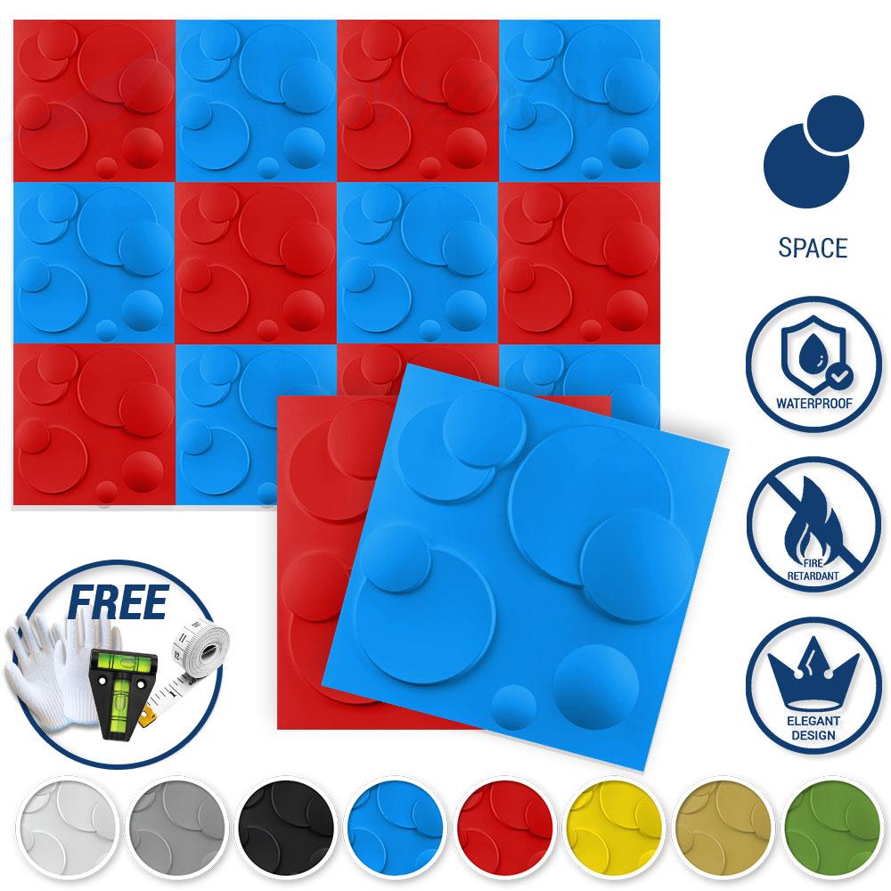 Arrowzoom Textured PVC 3D Wall Panel Space Design KK1214