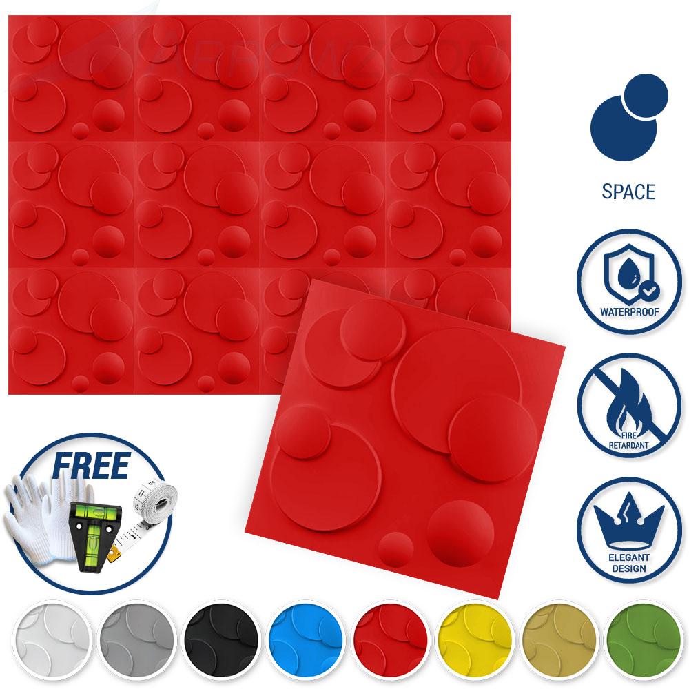 Arrowzoom Textured PVC 3D Wall Panel Space Design KK1214