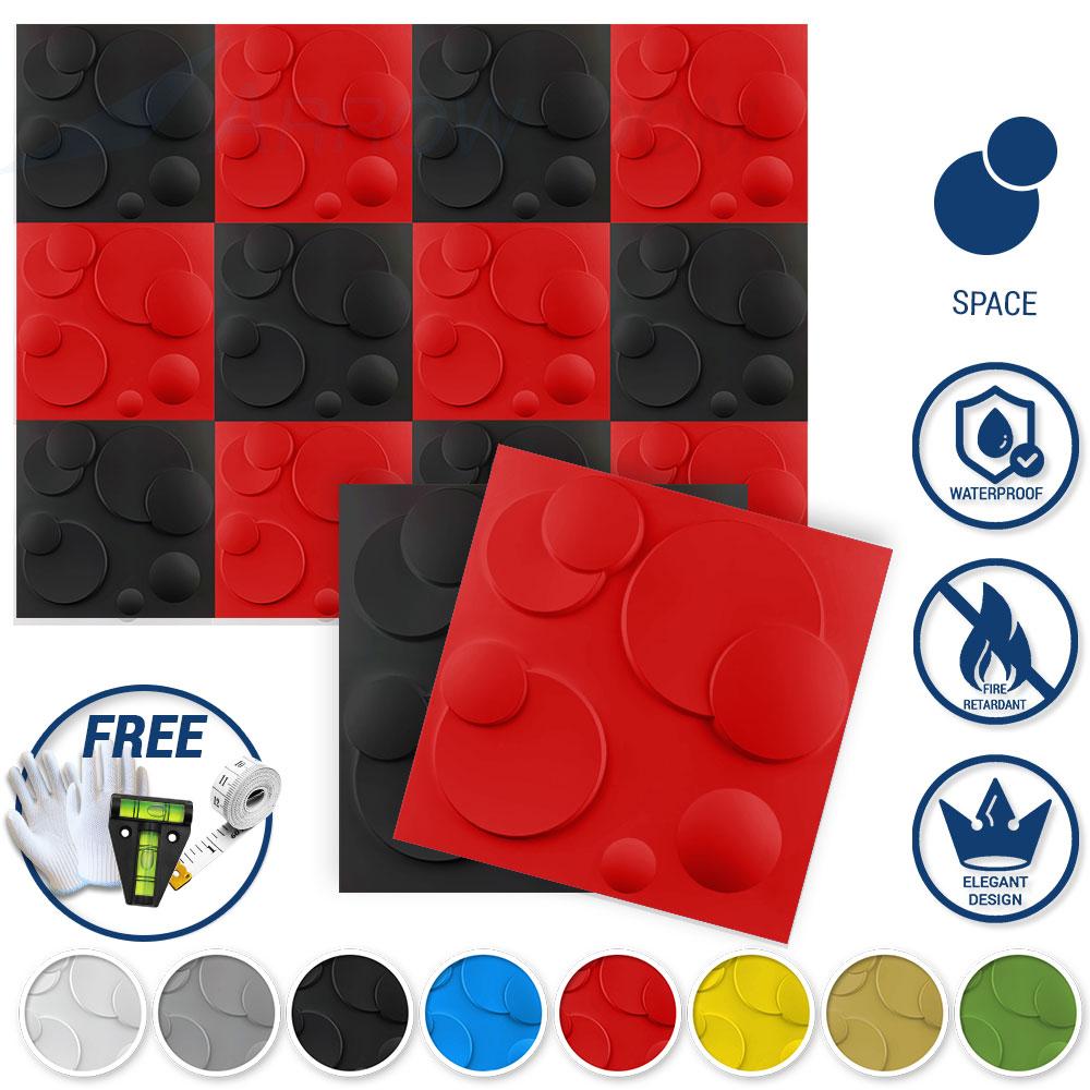 Arrowzoom Textured PVC 3D Wall Panel Space Design KK1214