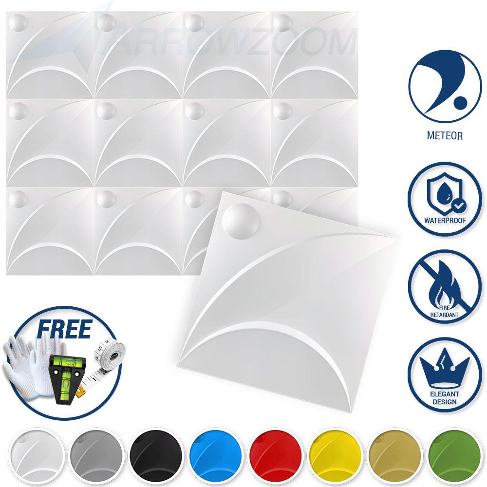 Acepunch Textured PVC 3D Wall Panel Meteor Design - AP1217