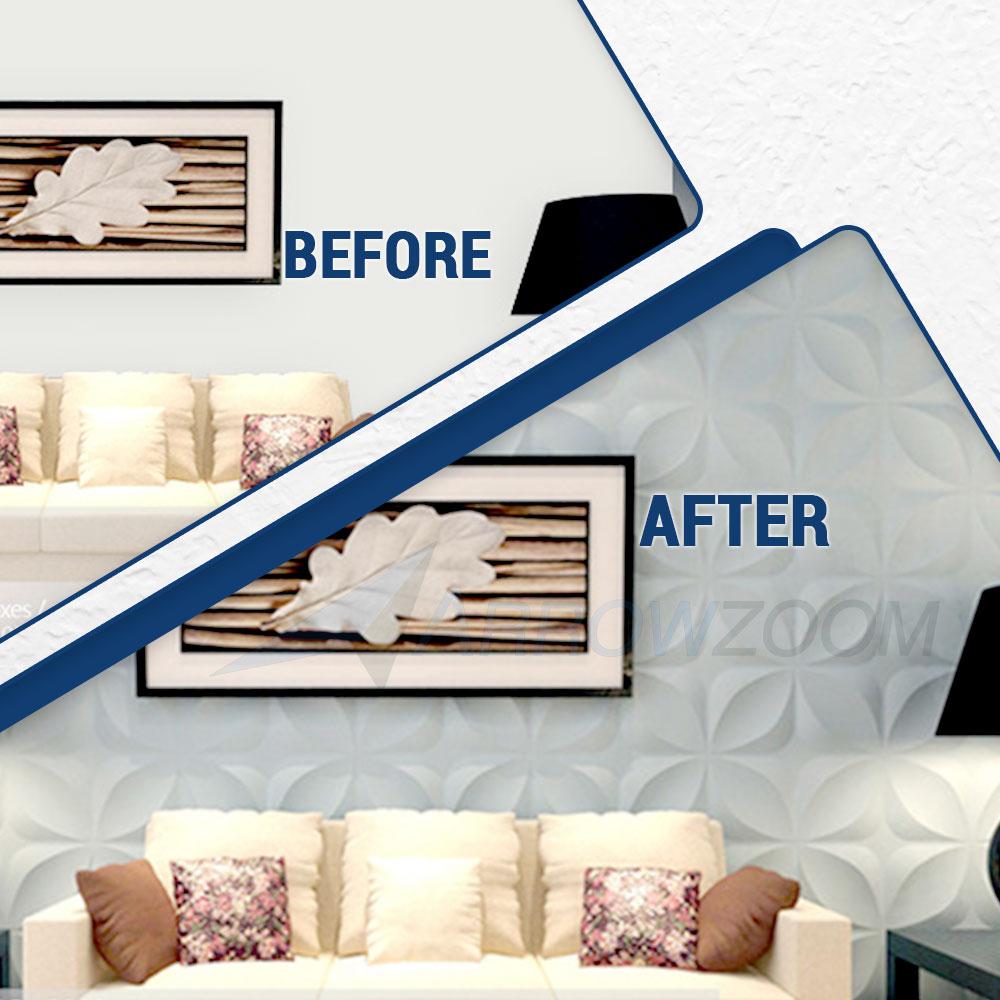 Acepunch Textured PVC 3D Wall Panel Petal Design - AP1211