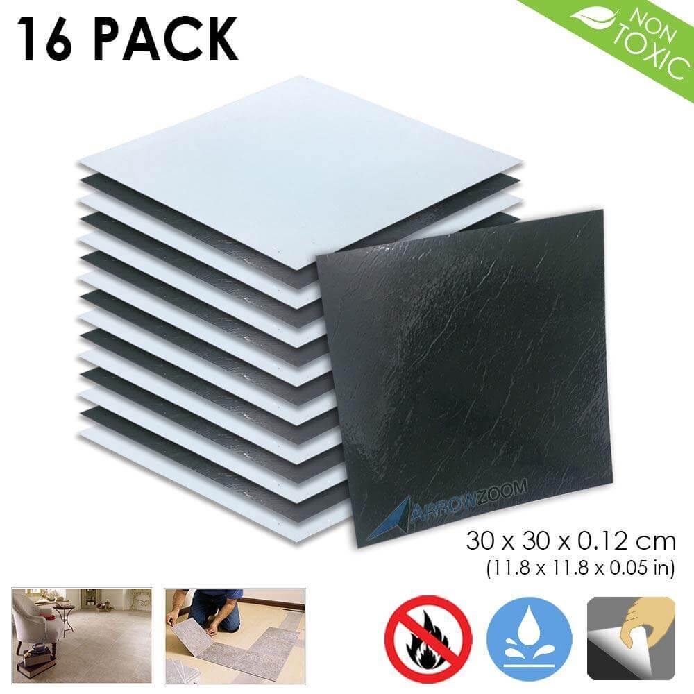Arrowzoom PVC Vinyl Floor Tile Series Checkered Pattern 30 x 30 cm KK1175