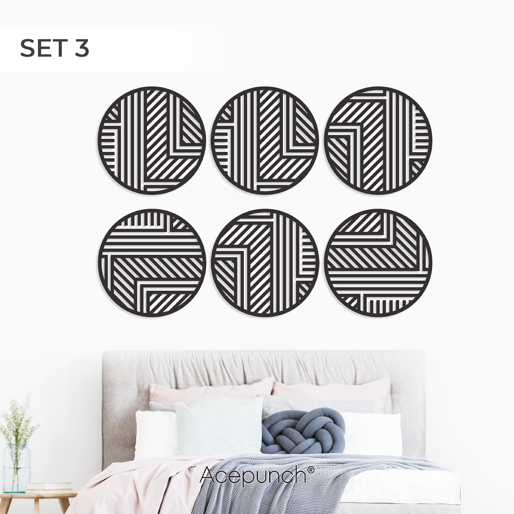 Acepunch Zen Wood Wall Art Decor AP1289