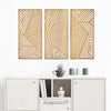 Acepunch Dimensional Khaki Wood Wall Art Decor AP1285