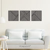 Acepunch Asymmetrical Lines Wood Wall Art Decor AP1288