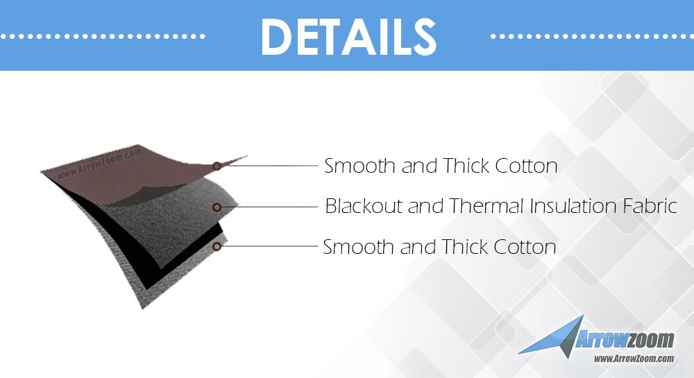 Acepunch 99.9% Black Out Soundproofing Curtain Acoustical Treatment Room Darkening Sound and Thermal Insulation KK1145