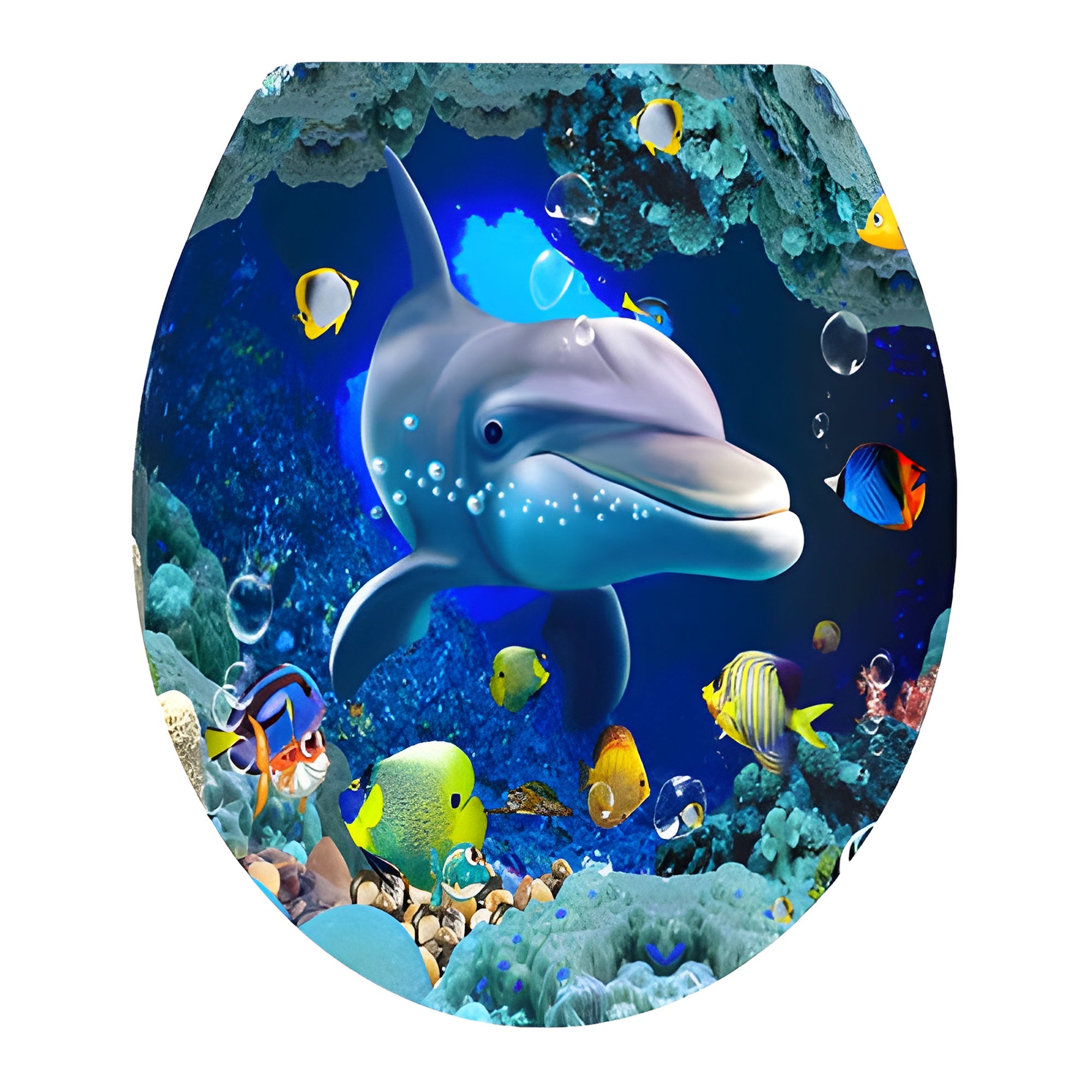 Playful High-Quality Print Toilet Lid Decoration Sticker - MO30017