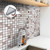 Acepunch Bronze Mosaic Adhesive Peel and Stick Aluminum Metal Tile Backsplash - AP1338