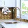 Acepunch Rustic Style Adhesive Peel and Stick Aluminum Metal Tile Backsplash - AP1341