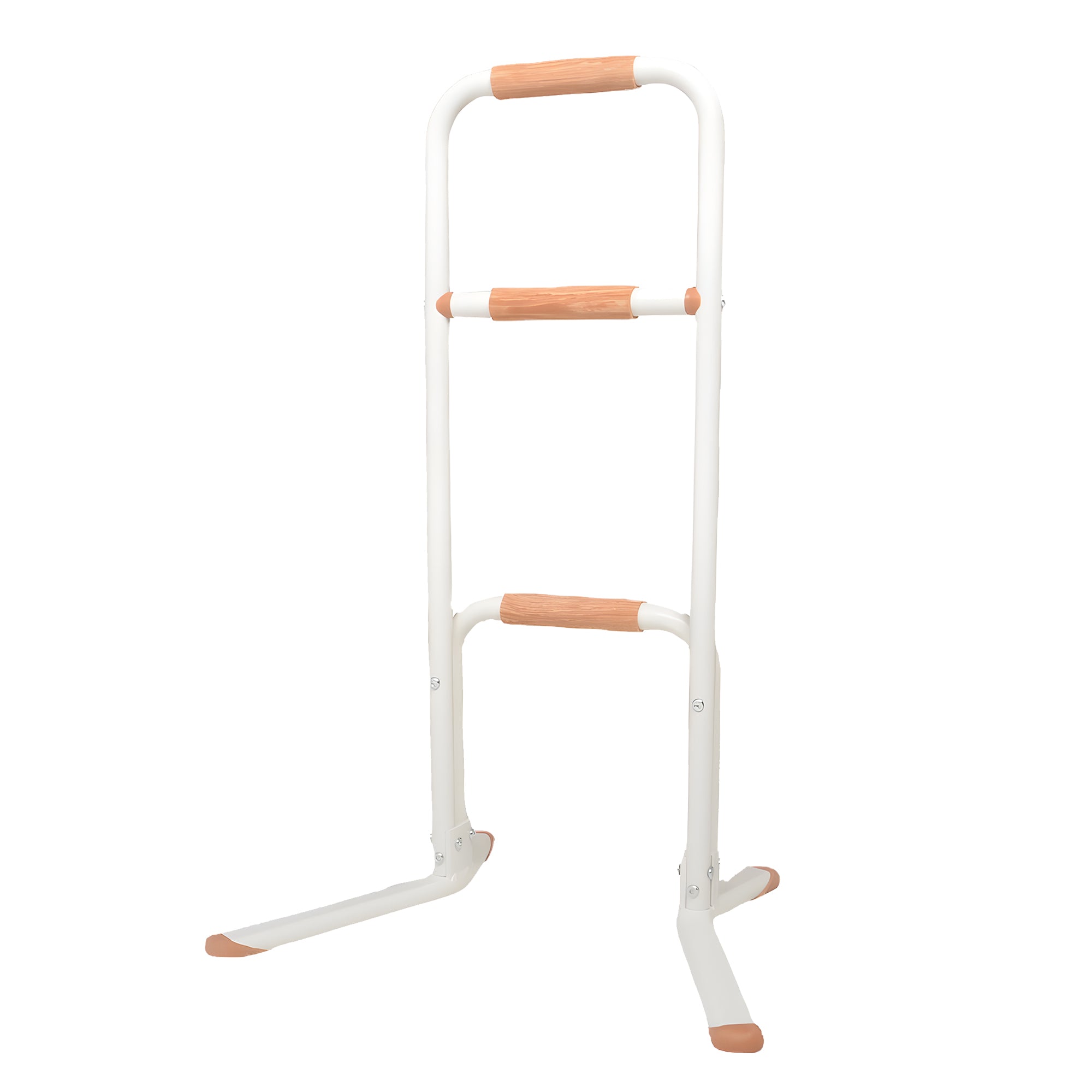 Premium Multi-Functional Wooden Handle 3-Position Movable Sitting Standing Assist Rail - MO30009