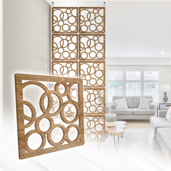 Acepunch Orbit Premium Hanging Wooden DIY Curtain / Room Divider - AP1293