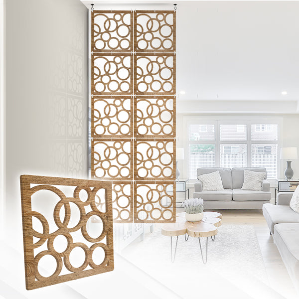 Acepunch Orbit Premium Hanging Wooden DIY Curtain / Room Divider - AP1293