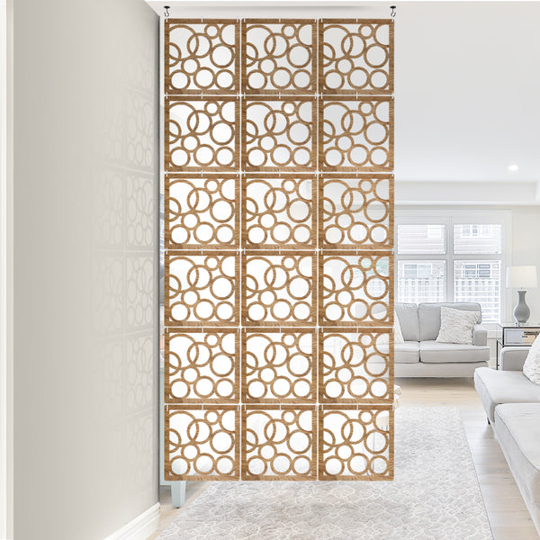 Acepunch Orbit Premium Hanging Wooden DIY Curtain / Room Divider - AP1293