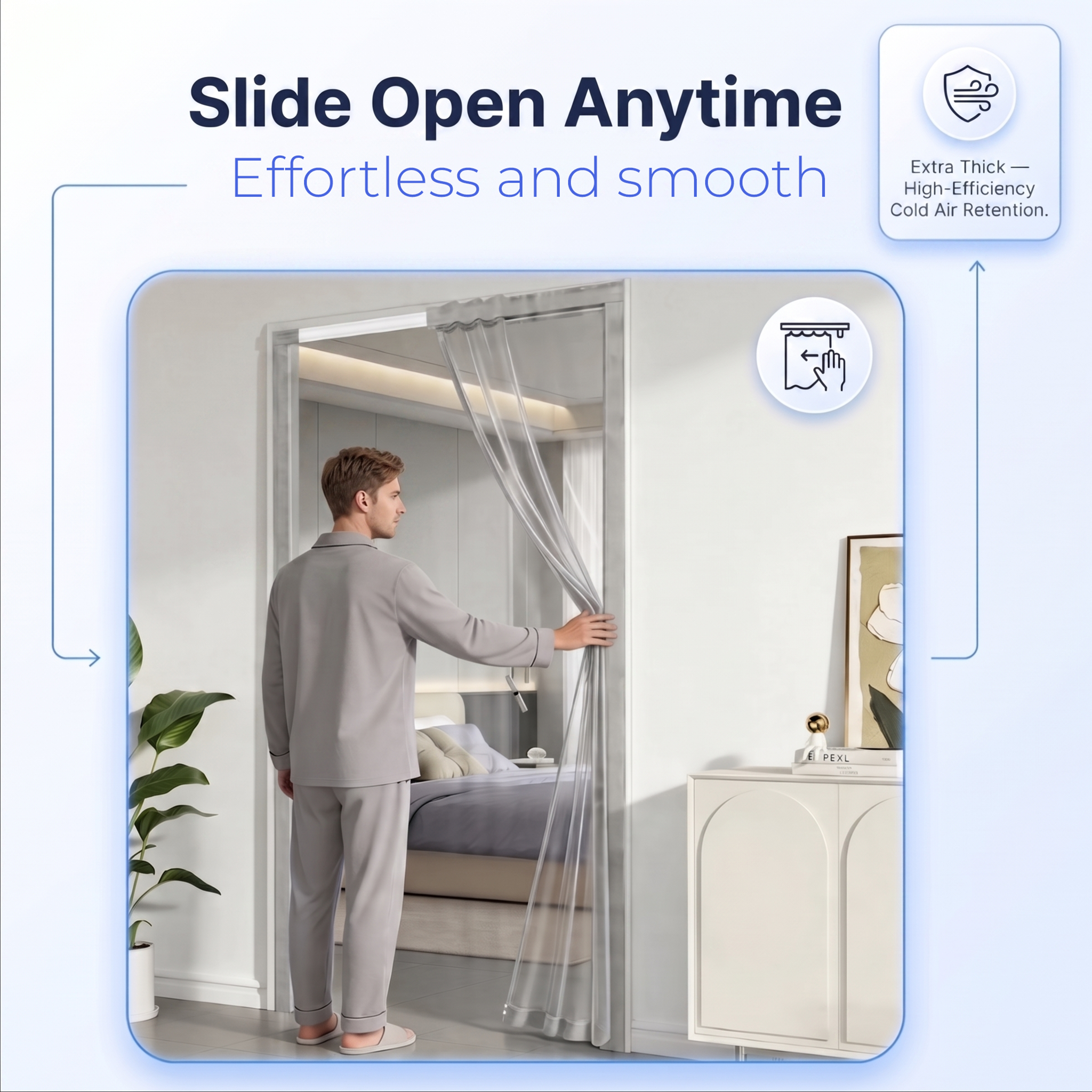 Acepunch PVC Magnetic Door Curtain AP-1502