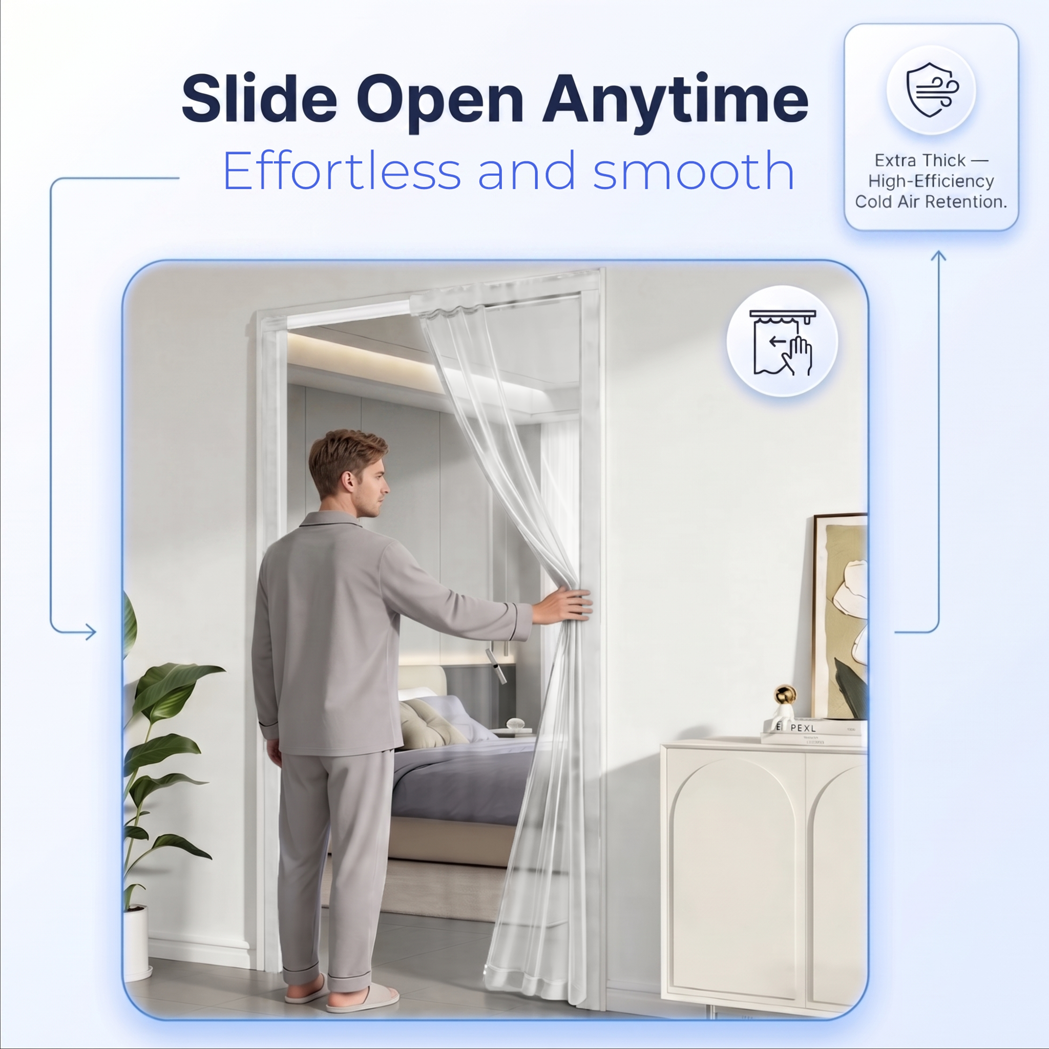 Acepunch PVC Magnetic Door Curtain AP1502
