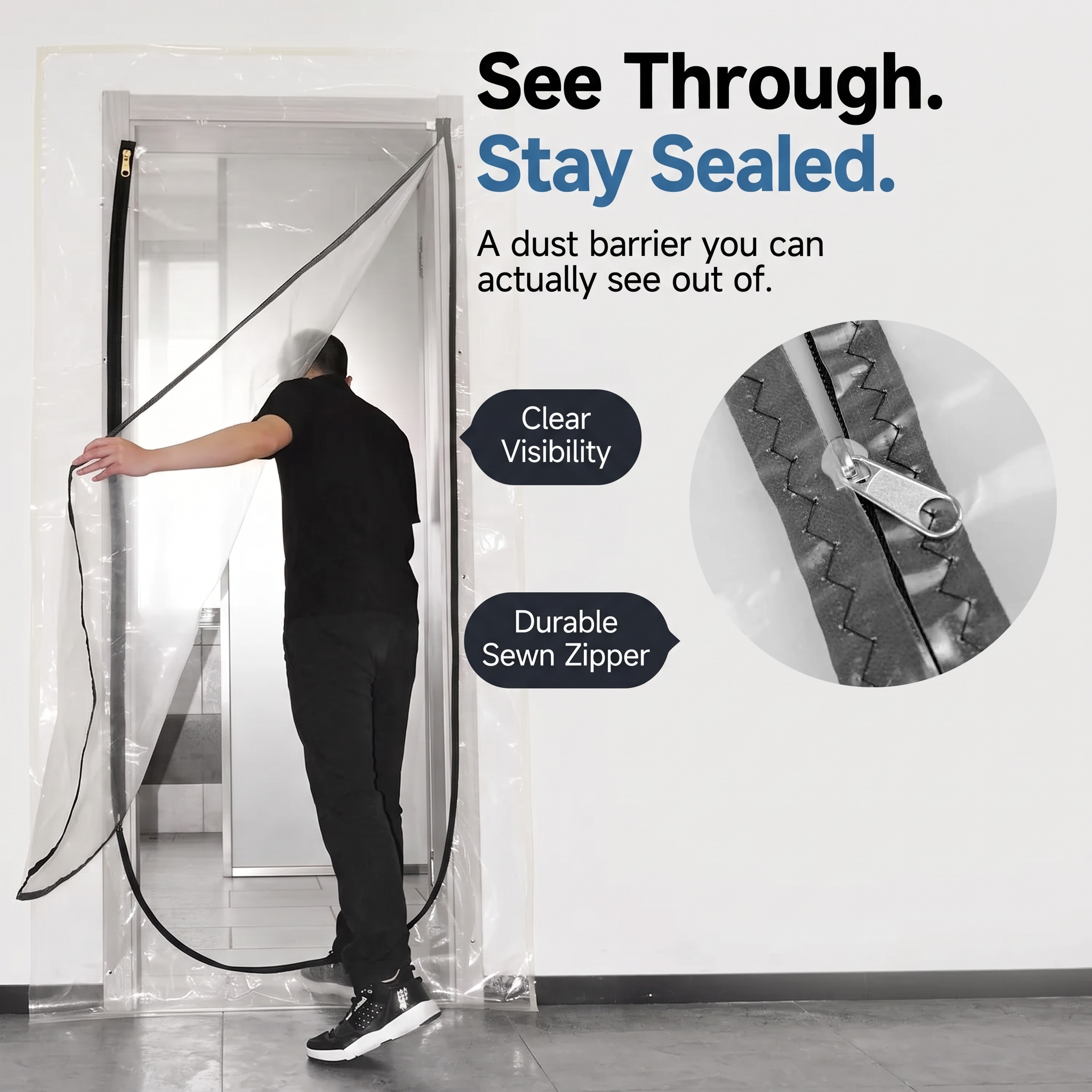 Dust-proof PVC Curtain, partitioning Door Curtain AP1503