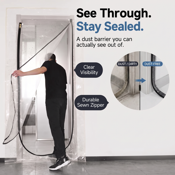 Acepunch PVC Curtain Dust-proof partitioning U-Shape Door Curtain  AP1503