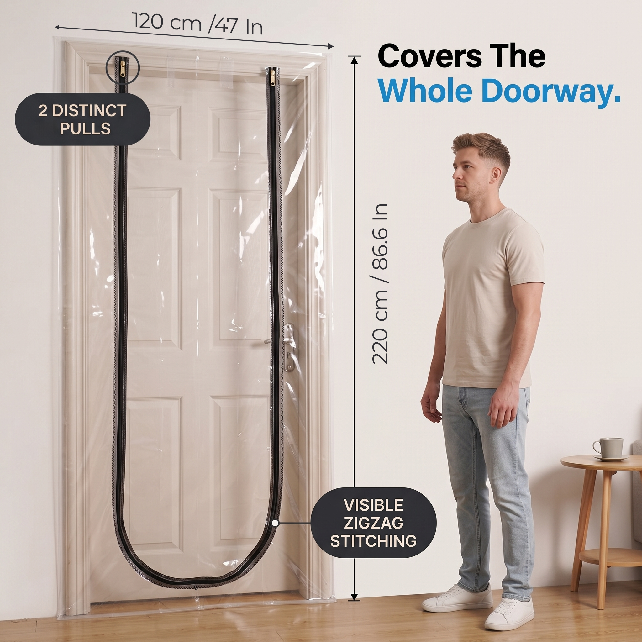 Dust-proof PVC Curtain, partitioning Door Curtain AP1503