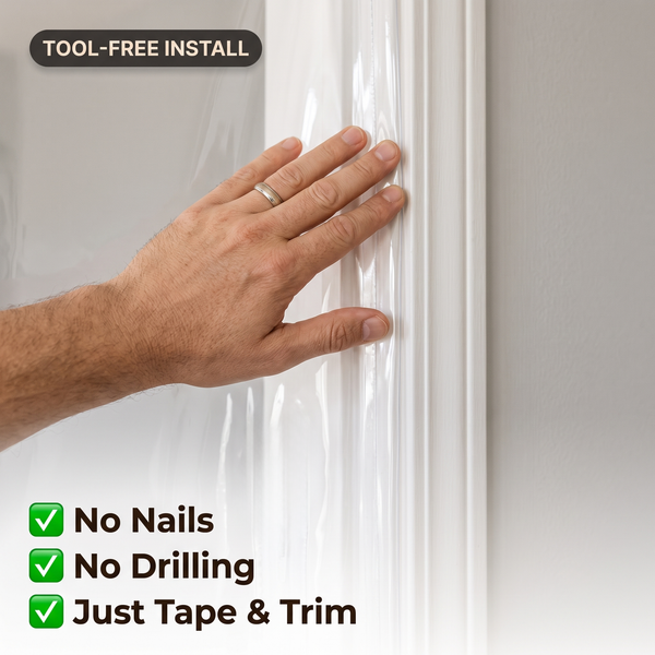 Acepunch PVC Curtain Dust-proof partitioning U-Shape Door Curtain  AP1503