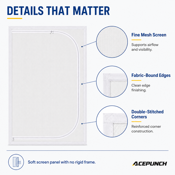 Acepunch Bugs-Free Mesh curtain AP1504