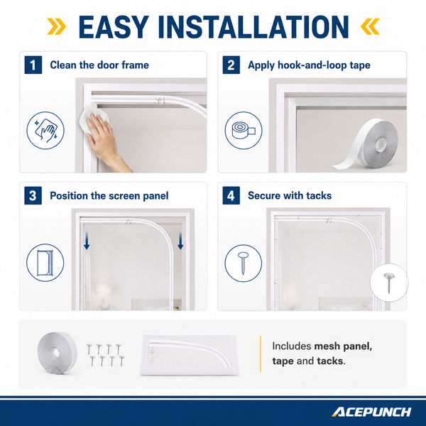 Acepunch Bugs-Free Mesh curtain AP1504
