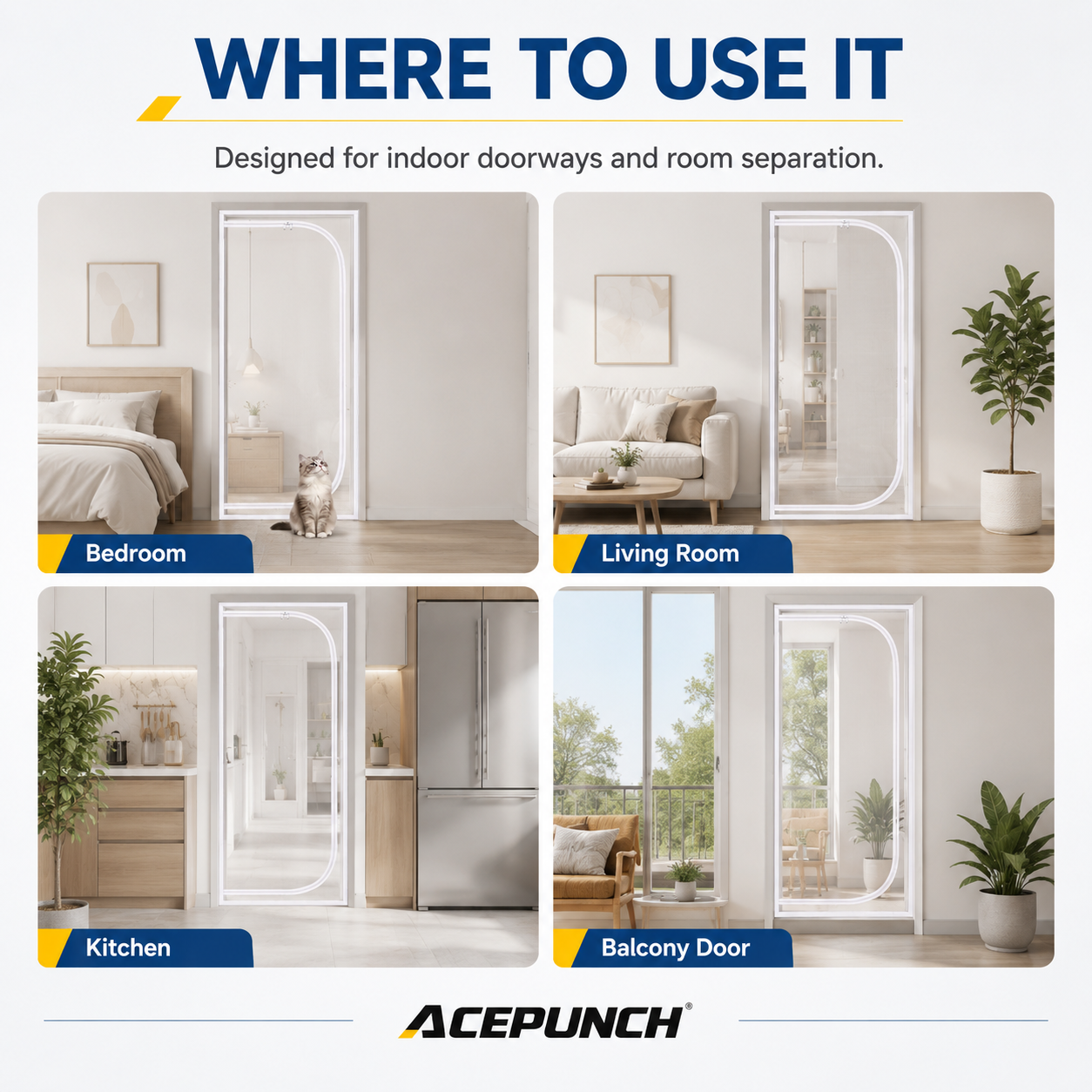 Acepunch Bugs-Free Mesh curtain AP1504