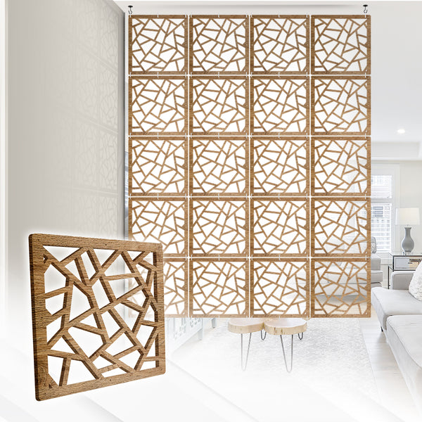Acepunch Scattered Timber Exclusive Hanging Wooden DIY Curtain / Room Divider - AP1290