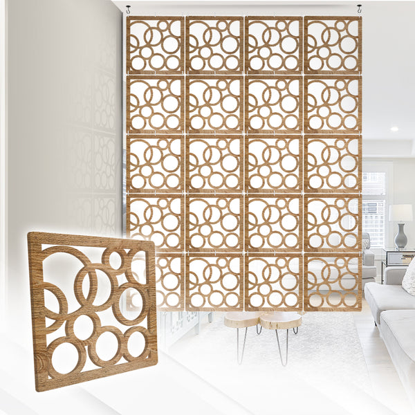 Acepunch Orbit Premium Hanging Wooden DIY Curtain / Room Divider - AP1293