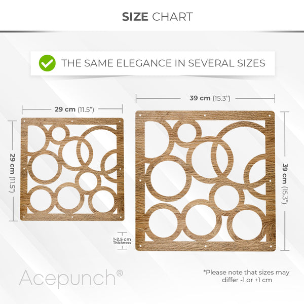Acepunch Orbit Premium Hanging Wooden DIY Curtain / Room Divider - AP1293