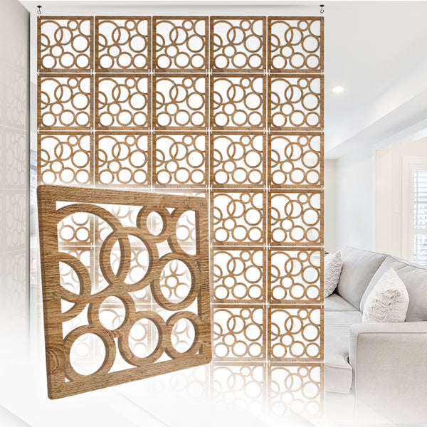 Acepunch Orbit Premium Hanging Wooden DIY Curtain / Room Divider - AP1293