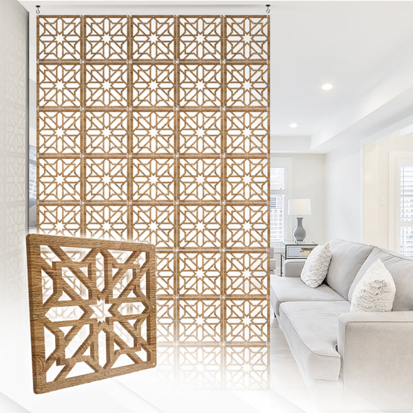 Acepunch Cosmic Star Refined Hanging Wooden DIY Curtain / Room Divider - AP1294