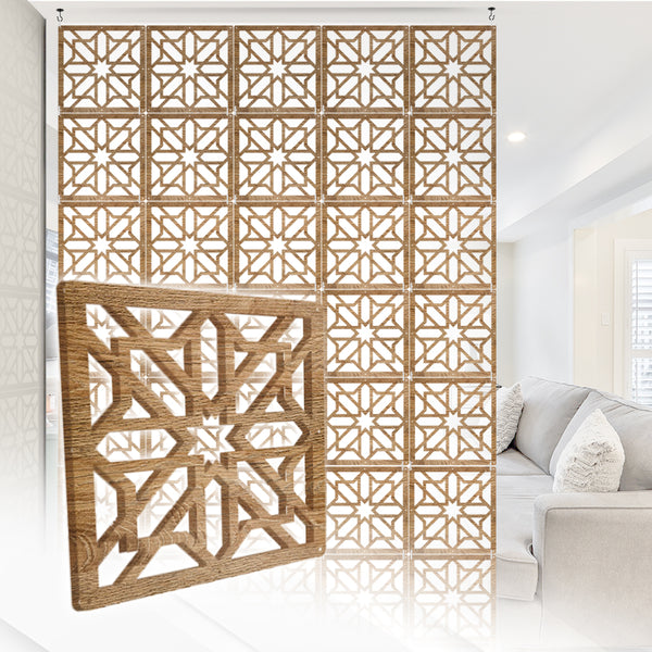 Acepunch Cosmic Star Refined Hanging Wooden DIY Curtain / Room Divider - AP1294