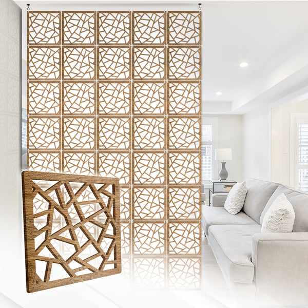 Acepunch Scattered Timber Exclusive Hanging Wooden DIY Curtain / Room Divider - AP1290