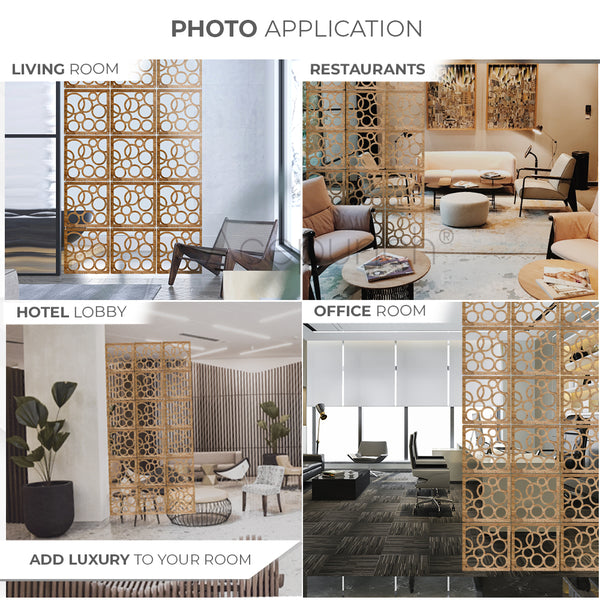 Acepunch Orbit Premium Hanging Wooden DIY Curtain / Room Divider - AP1293