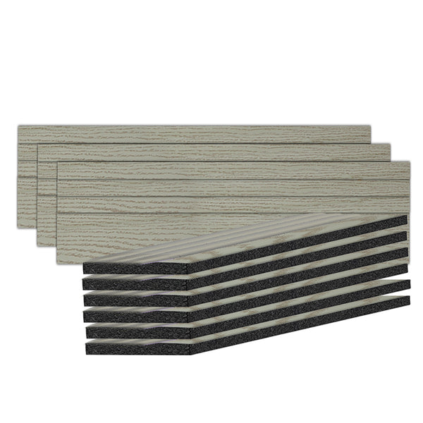 Acepunch Light Timber Rubber Wall Self-Adhesive Textured Finish Premium Baseboard Trim - AP1377